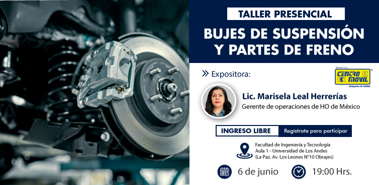 BUJES DE SUSPENSIÓN Y PARTES DE FRENO
