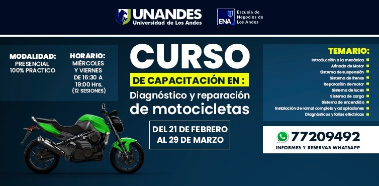 DIAGNÓSTICO Y REPARACIÓN DE MOTOCICLETAS