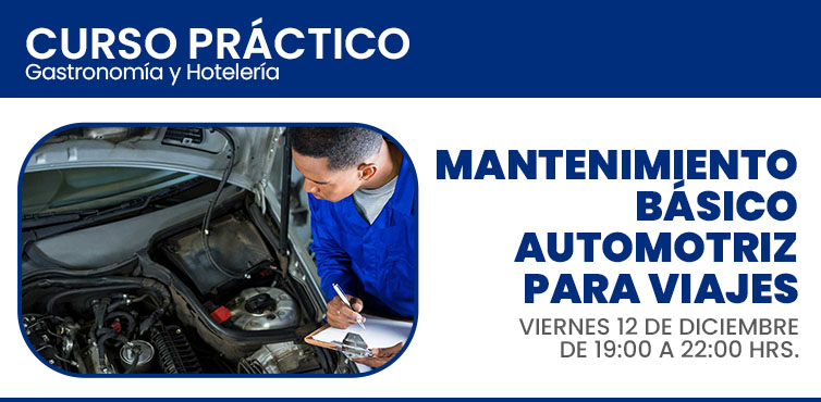 MANTENIMIENTO AUTOMOTRIZ BASICO PARA  VIAJES