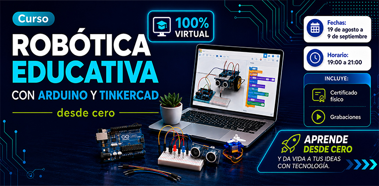 ROBOTICA EDUCATIVA CON ARDUINO Y TINKERCAD DESDE CERO